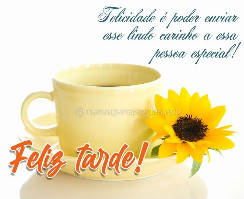 Felicidade é poder enviar esse lindo carinho a essa pessoa especial! Feliz tarde!