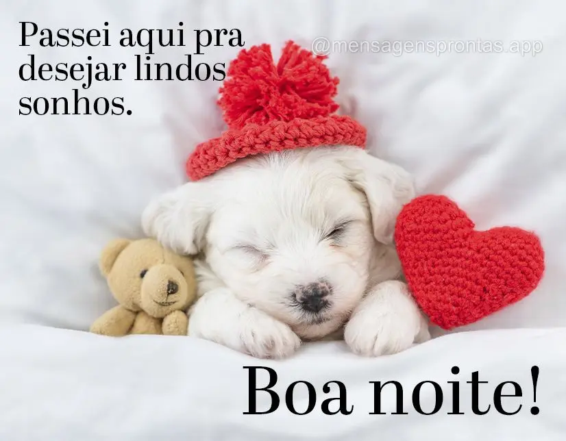 Passei aqui pra desejar lindos sonhos. Boa noite!